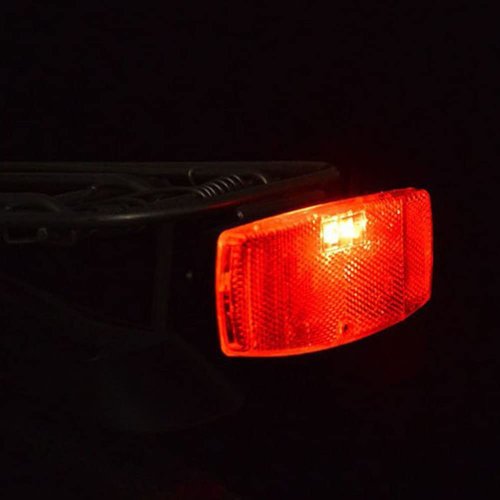 PZRT 1PCS Bicycle Mountain Bike Rear Rack Reflector Accessories Red 98x39mm
