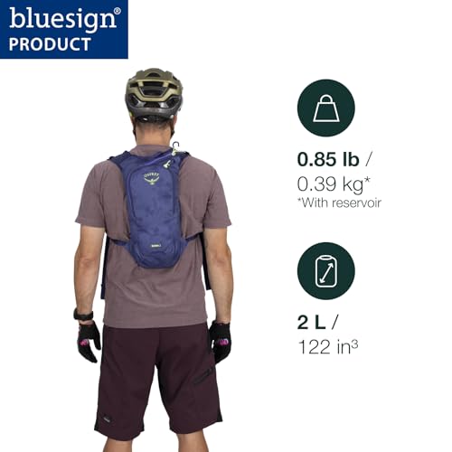 Osprey Berm Cycling Backpack with Hydraulics Reservoir - Cascade Blue / 2L