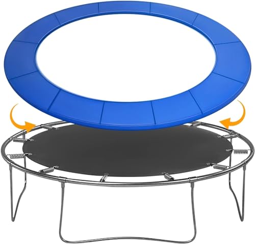 Femitu 15FT Blue Trampoline Safety Pad Replacement Thickened Foam Waterproof