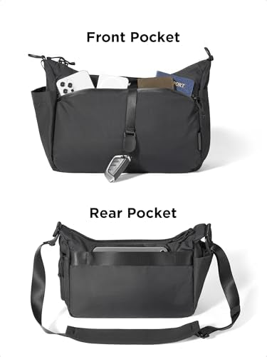 ALPAKA Flight Satchel 11L Messenger Crossbody Bag Black-axoflux 210d