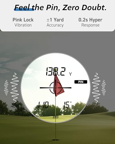 Golf Range Finder with Slope, Triangulation, Waterproof 1300Yard, Compact & Lightweight