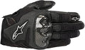 Women’s Leather Mesh Motorcycle Gloves - Black Small, CE-Certified Summer Fit