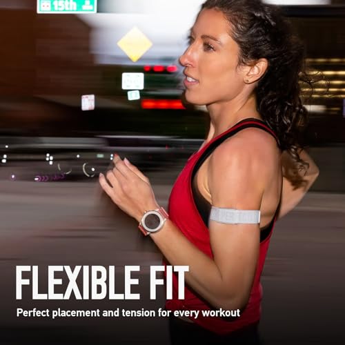 COROS Gray Heart Rate Monitor Armband with Auto-Wear Detection & Bluetooth