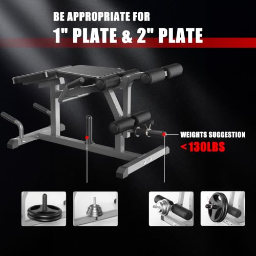 Z ZHICHI 2-in-1 Leg Curl & Extension Machine for Home Gym, Adjustable Calf & Thigh Workout Equipment