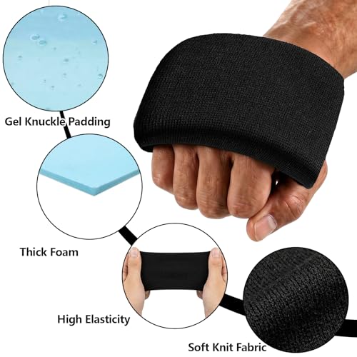 Black Gel Hand Wraps for Boxing & MMA Knuckle Protection - Conderyang