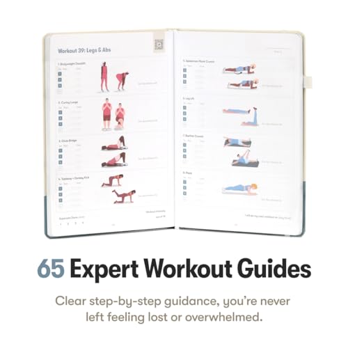 Hardcover Bodyweight Workout Journal - 13-Week Fitness Planner & Log Book