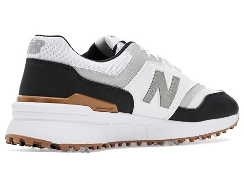New Balance Men's 997 Golf Shoes White/Black 11 - Waterproof, Lightweight Performance