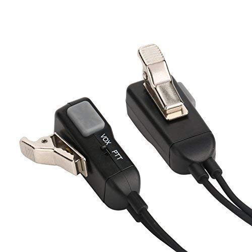 Two-Way Radio Headset with Noise Canceling Earpiece for Midland GMRS/FRS – Pair
