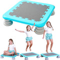 Kids Mini Trampoline 25 Inch Sensory Bouncing Board with Non-Slip Blue Base
