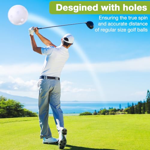 MiniInflat 80 Pcs Practice Golf Balls - White 42mm for Indoor and Outdoor Golf Training