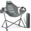 Upgraded Grey Hammock Camping Chair - Oversized Swinging Chair, 350LBS Support
