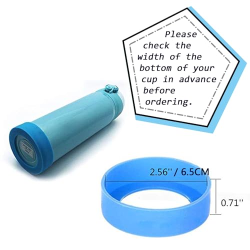 20PCS Silicone Cup Sleeves Water Bottle Boots Non-Slip Mug Coasters 6.5cm