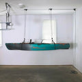Heavy Duty Kayak Hoist for Garage Ceiling 150 lb Capacity - Teal Triangle