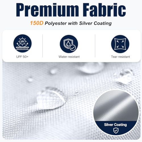 10x10 Pop Up Canopy Tent with Roller Bag - White, Easy Setup, Waterproof & Sunproof