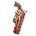 Leather Revolver Holster with Retention Strap for BlackHawks .357/41 Mag 6.5-Inch, Right Hand