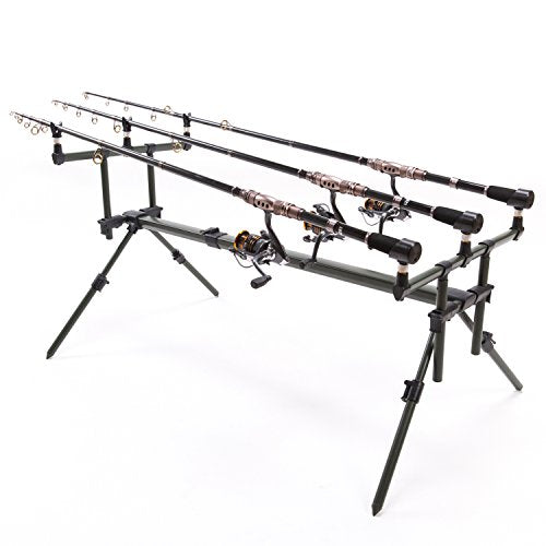 Croch Aluminium Fishing Rod Pod - Goal Post Style, Adjustable & Lightweight for Carp Fishing