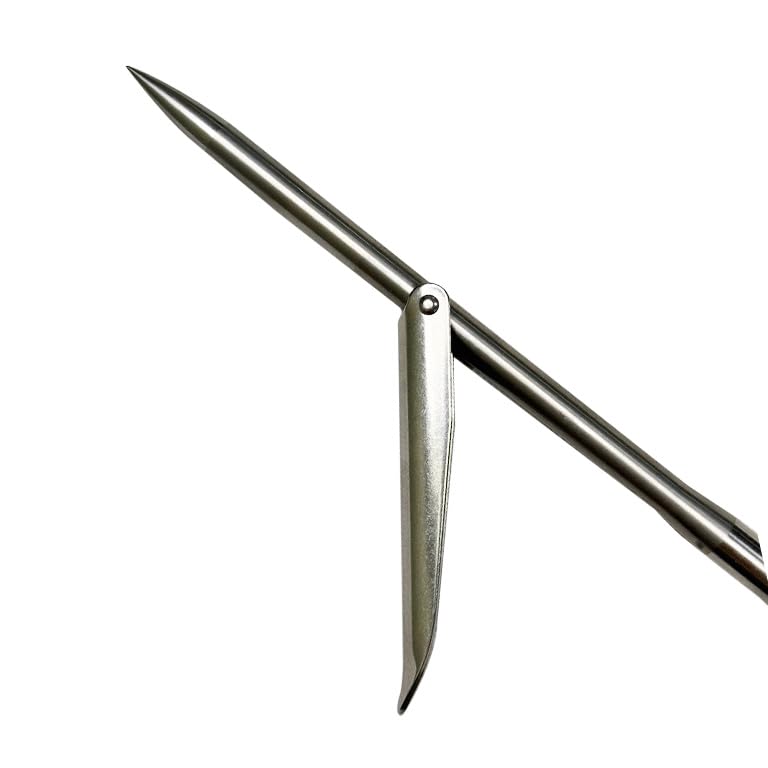 12-Inch Stainless Steel Pole Spear Tip with Single Barb for Spearfishing