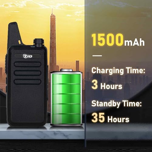 Walkie Talkies for Adults 8-Pack with 6-Way Multi-Charger Long Range Two-Way Radios