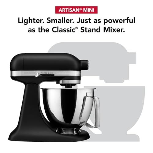 KitchenAid Artisan Mini Tilt-Head Stand Mixer - 3.5 Qt Black Matte