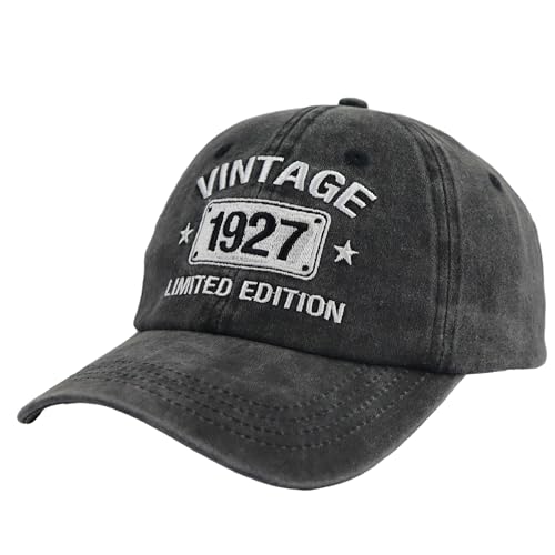 Vintage 1934 1933 1932 1931 1930 1929 1928 1927 1926 1925 Limited Edition Adjustable Embroidered Baseball Cap - One Size / 1927