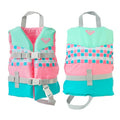 Kids Life Jacket for Waterskiing & Boating - Green, 33-55 lbs, USCG Approved, Toddler PFD with Safety Strap