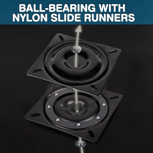 1pc Heavy Duty Boat Seat Base Mount with Swivel - Marine Seating Accessory