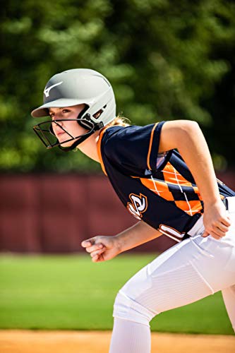 Mizuno Adult F6 Fastpitch Softball Batting Helmet with Mask - White Small-Medium