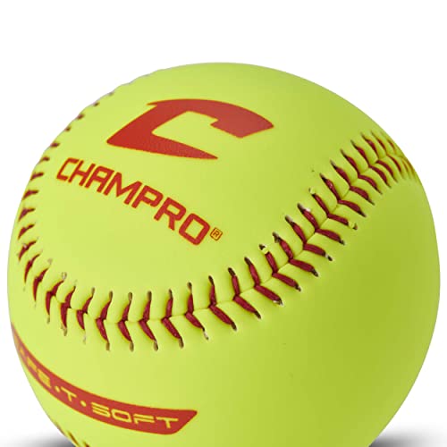 Softballs 10 Inch with Durahide Cover - Indoor & T-Ball Practice, 12 Pack