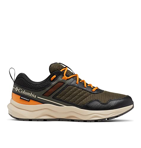 Columbia Plateau™ Waterproof Men's Sneakers 13 Wide Olive Green/Ancient Fossil