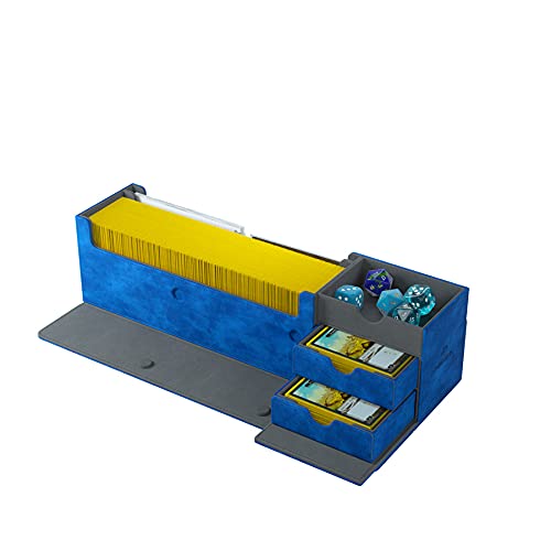 Gamegenic Lair 400+ Convertible Deck Box Blue - Holds 400 Double-Sleeved Cards