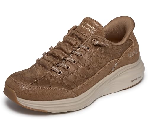 Skechers Women's Cozy Fit Slip-On Shoes - Chestnut 8.5