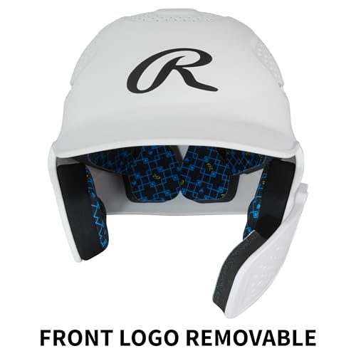 Junior Reverse Baseball Batting Helmet with Reversible Face Guard - White, Size 6 3/8-7 1/8