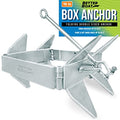 Better Boat 19 lbs Folding Box Anchor for Boats - Hot Dip Galvanized, Double Sided