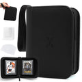Mini 1 Pocket Card Binder Black - Upgraded Widened Pages & Spine