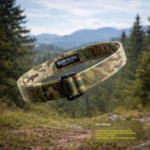 Wilder Tactical Multicam Holster Platform with QLS Receiver & 1in Web Strap