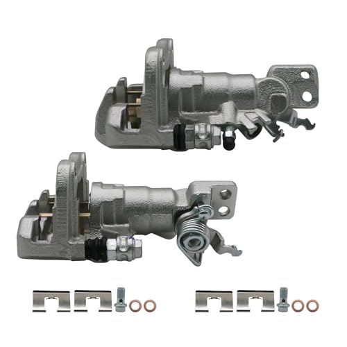 Chefull Rear Brake Caliper Assembly with Bracket for Honda Accord 1998-2007 & Acura TSX 2004-2008 - 19B2069 & 19B2068