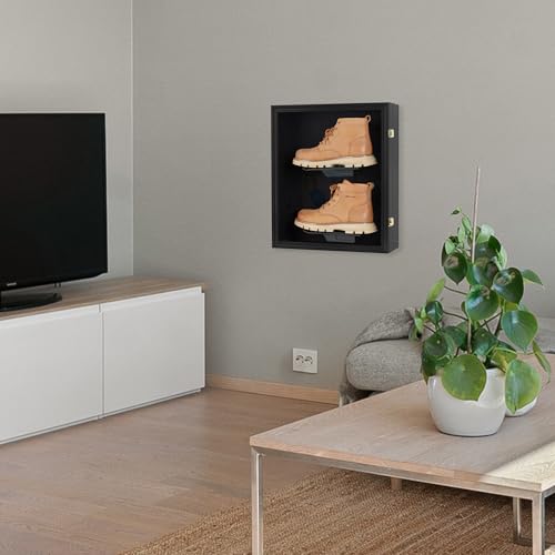 Wall Mount Clear Acrylic Shoe Display Case for Sneakers & Sports Shoes