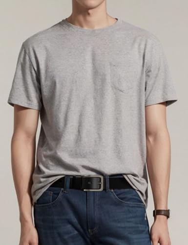 Men's Dress Belt - Genuine Leather Casual Belt for Men 1.5 Inch Width