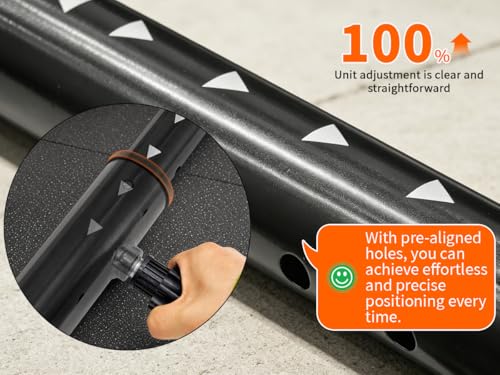 VHUNLUN 2-in-1 Heavy Duty Dip Bars for Home Gym, Adjustable Calisthenics Station, 800LBS Capacity