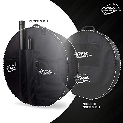 Portable Disc Golf Basket with 24 Chains and Transit Bag - Heavy Duty, PDGA Approved