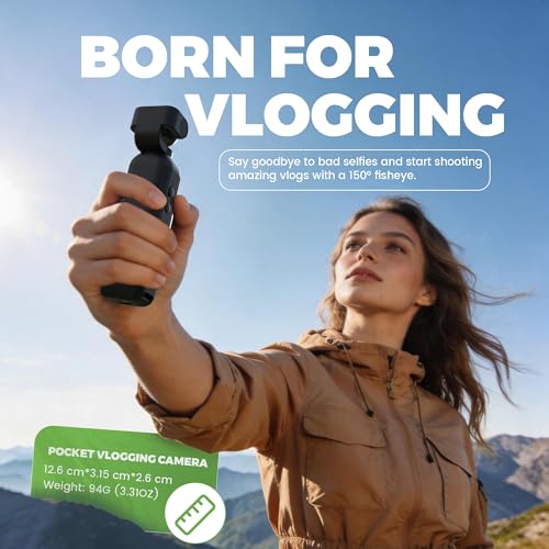 Kaysunlink 1080P Vlogging Camera with 270° Rotatable Lens, Touch Screen & WiFi, 64GB Black - Portable Handheld Camcorder