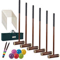 SpexDarxs 35-Inch 6-Player Croquet Set with Wooden Handles - Archaize Color