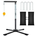 Adjustable Baseball & Softball Batting Tee with Tethered Ball - Portable Swing Trainer