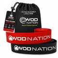 WOD Nation Muscle Floss Bands 2 Pack - Medium & Heavy Recovery Stretch Bands for Muscle Mobility