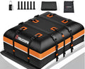 Truckiipa Black Car Rooftop Cargo Carrier Bag 20 Cubic Feet Waterproof Soft Shell