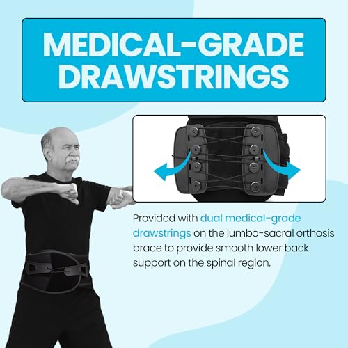 Adjustable Lumbar Back Support Belt for Men & Women - Herniated Disc Relief & Post-Surgery Brace