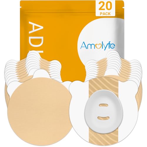 20 Pack Waterproof Skin-Tone Dexcom G7 & Stelo Sensor Patches - Beige, Light