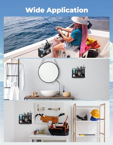 Boat Cup Holder Organizer with Flexible Groove - Marine Drink & Gear Storage