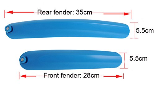 UPANBIKE BMX Folding Bike Small Wheel Bicycle Front Rear Mudguard Mud Guard Set