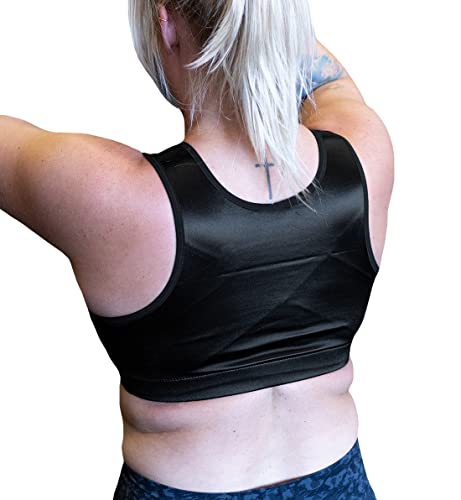 ENELL Women's Full Coverage High Impact Sports Bra Black Size 2 - Athletic Support